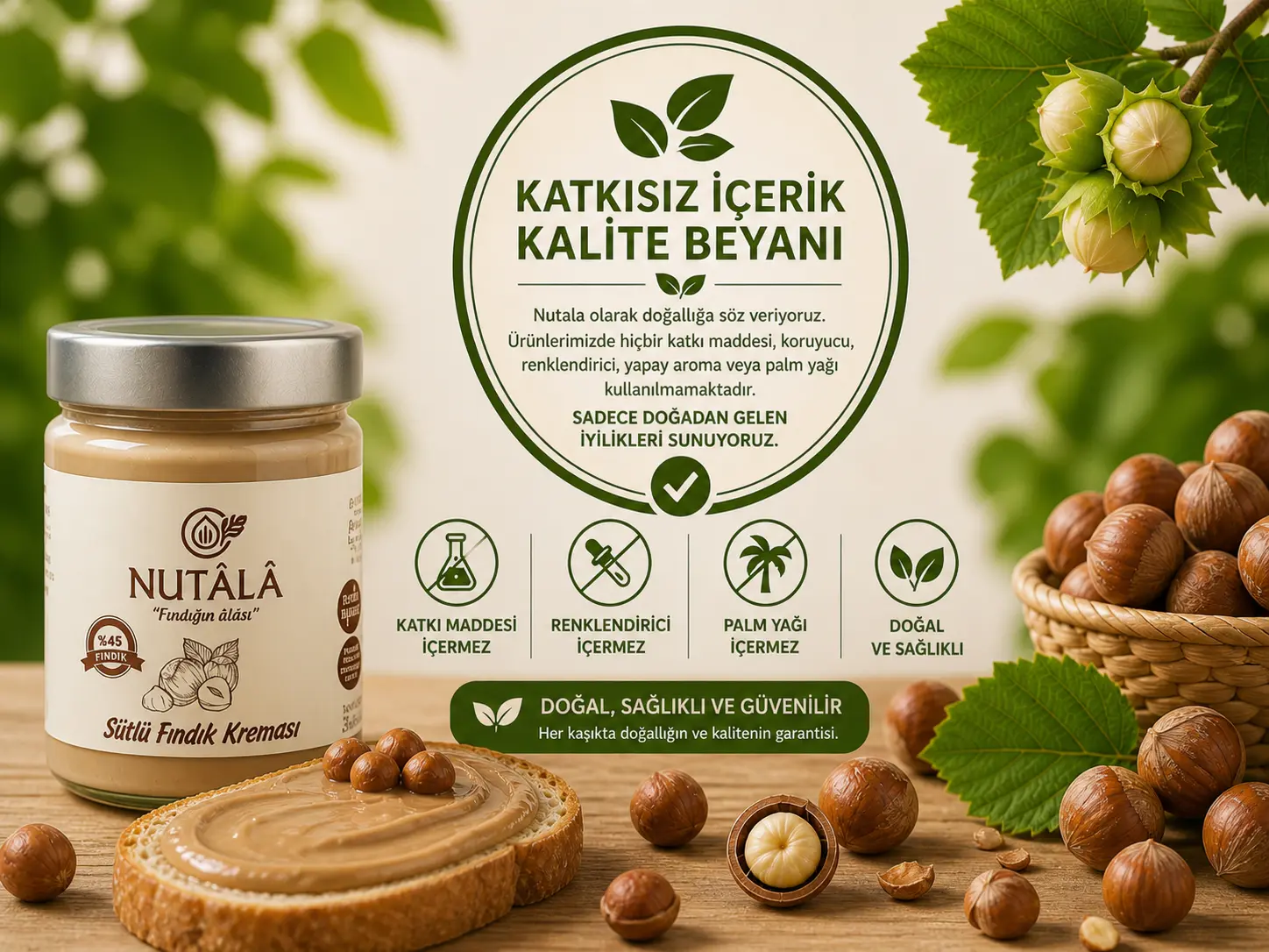 Katkısız İçerik Kalite Beyanı